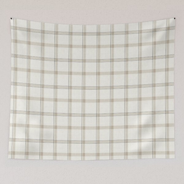 Item preview, Minimalist Neutral Taupe Plaid Tartan Seamless Linen Texture designed and sold by svarupa.