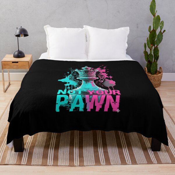 Item preview, Not Your Pawn - Neon Cyberpunk Chess Queen - Strategy & Empowerment Art designed and sold by Williams Anderson.