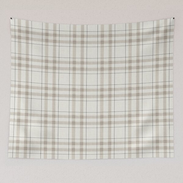 Item preview, Minimalist Neutral Taupe Plaid Tartan Seamless Linen Texture designed and sold by svarupa.