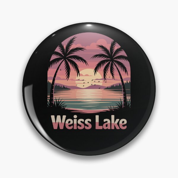 Item preview, Weiss Lake – Retro Sunset designed and sold by JessArty ⭐⭐⭐⭐⭐.