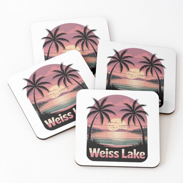 Item preview, Weiss Lake – Retro Sunset designed and sold by JessArty ⭐⭐⭐⭐⭐.