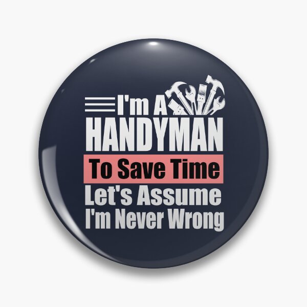 Item preview, Expert Handyman Wisdom: Funny Tradesman Motto | Best Gift for Carpenter Dad, Mechanic & Master Fixer designed and sold by karibov.