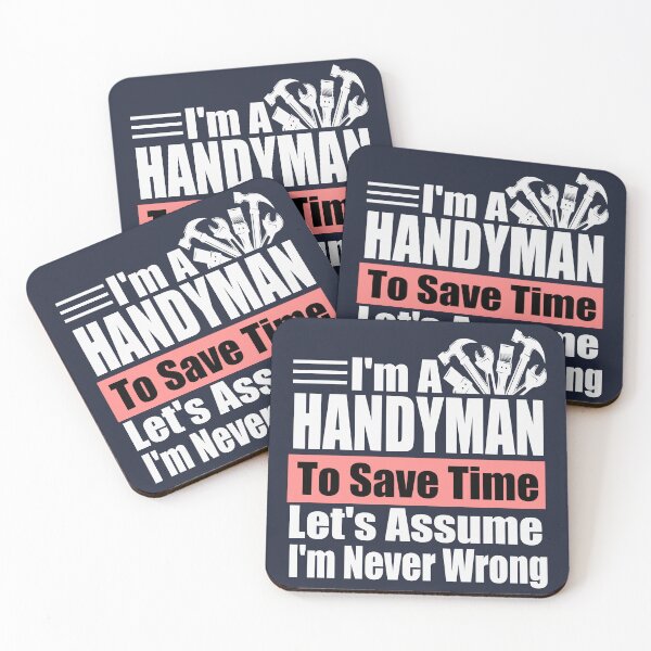 Item preview, Expert Handyman Wisdom: Funny Tradesman Motto | Best Gift for Carpenter Dad, Mechanic & Master Fixer designed and sold by karibov.