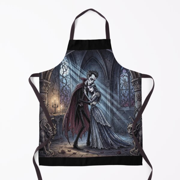 Item preview, Vampire romance Gothic illustration art designed and sold by Vintage Designs +.