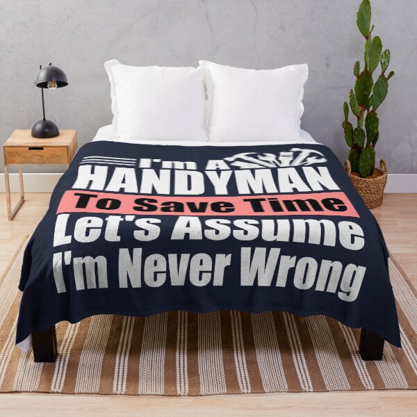 Item preview, Expert Handyman Wisdom: Funny Tradesman Motto | Best Gift for Carpenter Dad, Mechanic & Master Fixer designed and sold by karibov.