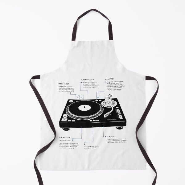 Item preview, DJ Turntable Minimal Contemporary Infographic Art – Modern Music & Party Culture Design designed and sold by OzzFrequency.