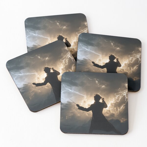 Item preview, A conductor orchestrating elements of nature designed and sold by Made-by-Gus.