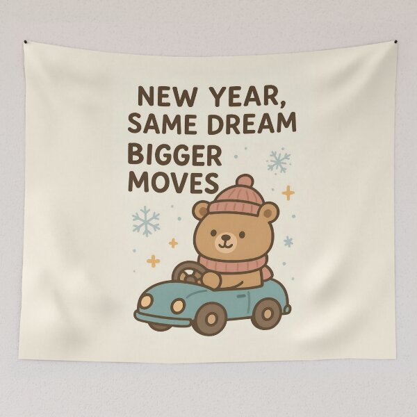 Item preview, New Year, Same Dream, Bigger Moves designed and sold by NattyGe.