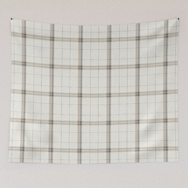 Item preview, Minimalist Neutral Taupe Plaid Tartan Seamless Linen Texture designed and sold by svarupa.