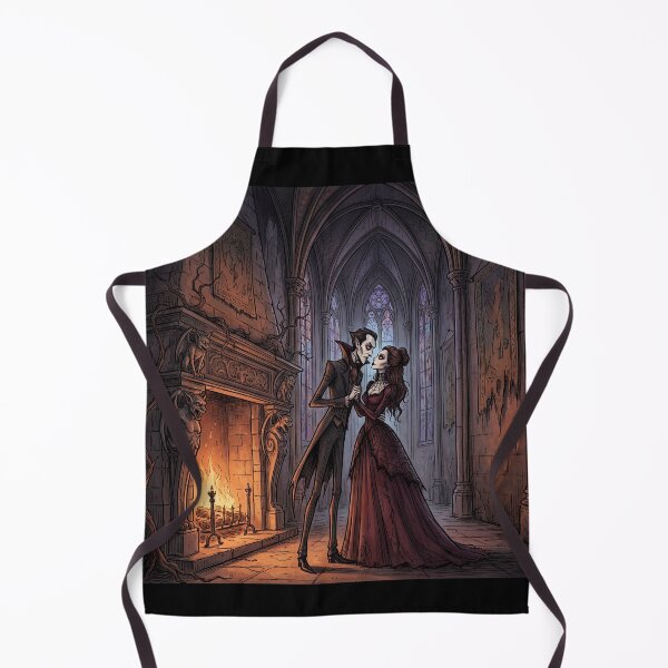 Item preview, Vampire romance Gothic illustration art designed and sold by Vintage Designs +.
