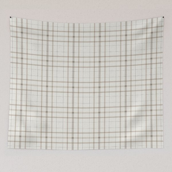 Item preview, Minimalist Neutral Taupe Plaid Tartan Seamless Linen Texture designed and sold by svarupa.