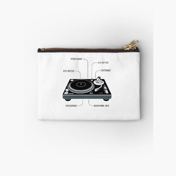 Item preview, DJ Turntable Minimal Contemporary Infographic Art – Modern Music & Party Culture Design designed and sold by OzzFrequency.
