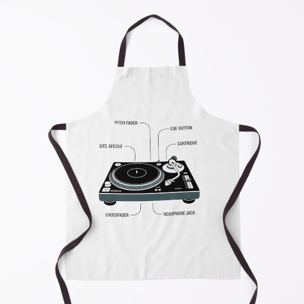 Item preview, DJ Turntable Minimal Contemporary Infographic Art – Modern Music & Party Culture Design designed and sold by OzzFrequency.