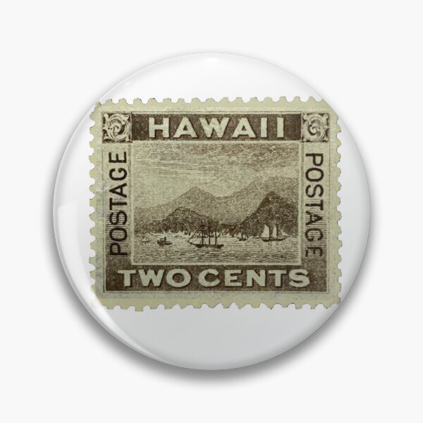 Item preview, Vintage Hawaii Two Cents Sepia Postage Stamp designed and sold by red-amber65.