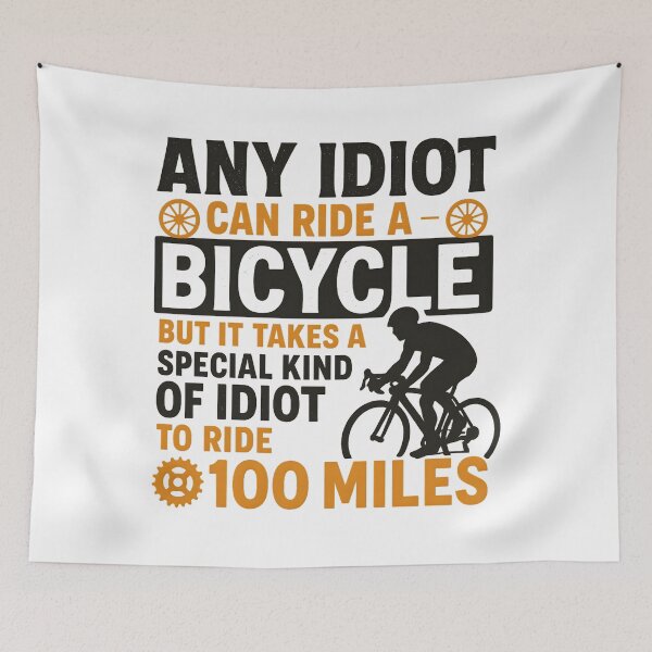 Item preview, Bike Cyclist Any Idiot Can Ride A Bicycle designed and sold by hemagamo.