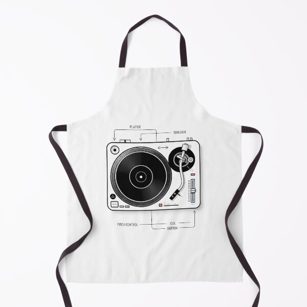 Item preview, DJ Turntable Minimal Contemporary Infographic Art – Modern Music & Party Culture Design designed and sold by OzzFrequency.