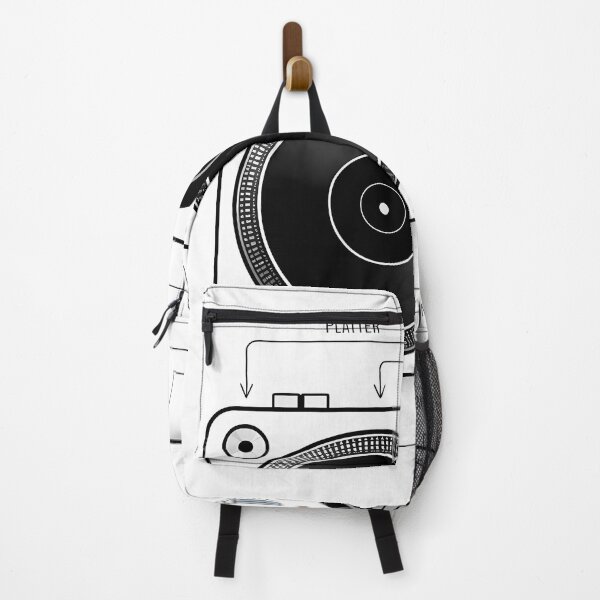 Item preview, DJ Turntable Minimal Contemporary Infographic Art – Modern Music & Party Culture Design designed and sold by OzzFrequency.