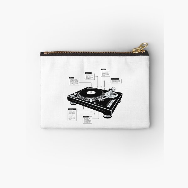 Item preview, DJ Turntable Minimal Contemporary Infographic Art – Modern Music & Party Culture Design designed and sold by OzzFrequency.