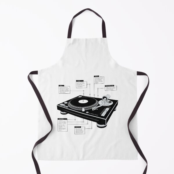 Item preview, DJ Turntable Minimal Contemporary Infographic Art – Modern Music & Party Culture Design designed and sold by OzzFrequency.