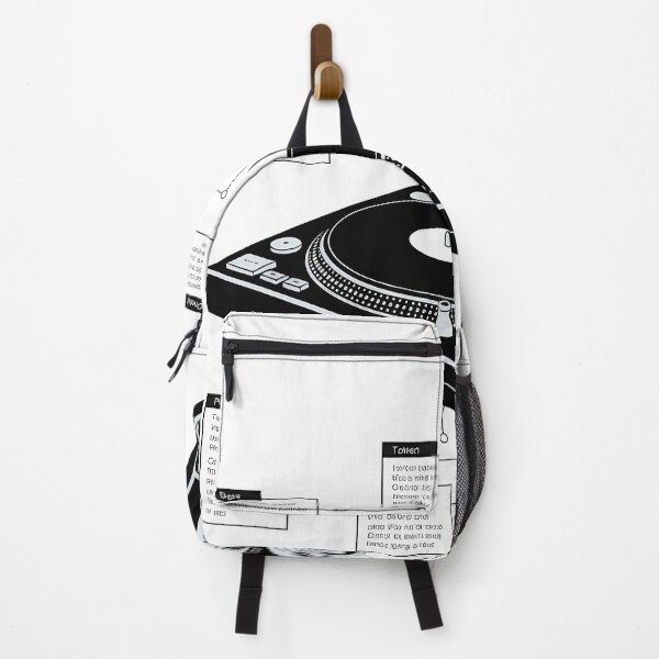 Item preview, DJ Turntable Minimal Contemporary Infographic Art – Modern Music & Party Culture Design designed and sold by OzzFrequency.