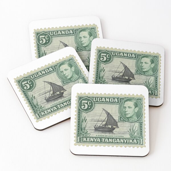 Item preview, Lake Victoria Uganda Kenya Vintage Postage Stamp designed and sold by red-amber65.