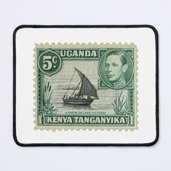 Item preview, Lake Victoria Uganda Kenya Vintage Postage Stamp designed and sold by red-amber65.