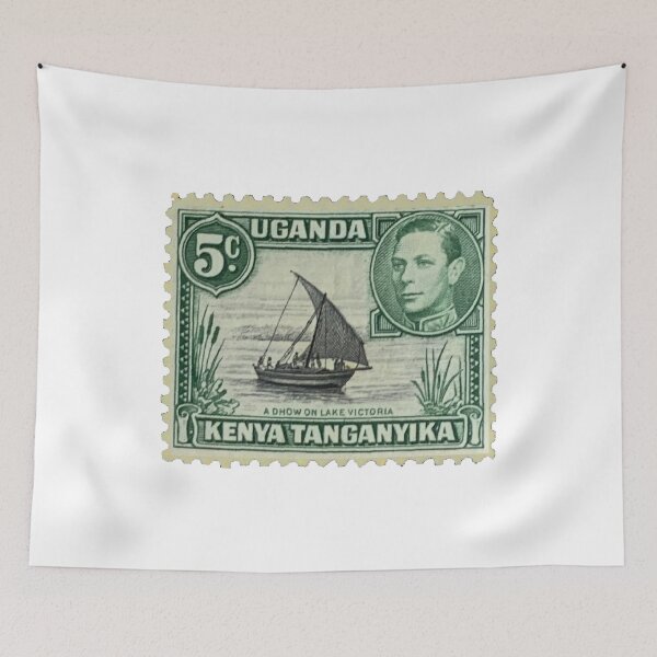Item preview, Lake Victoria Uganda Kenya Vintage Postage Stamp designed and sold by red-amber65.