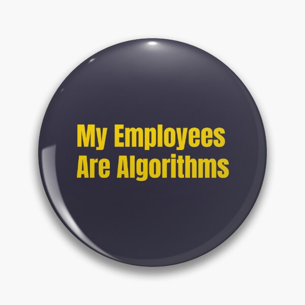 Artikelvorschau, Kopie von „Meine Mitarbeiter sind Algorithmen“ | Lustiges Zitat eines KI-Automatisierungsunternehmers (Gold) entworfen und verkauft von HustleHardCo.