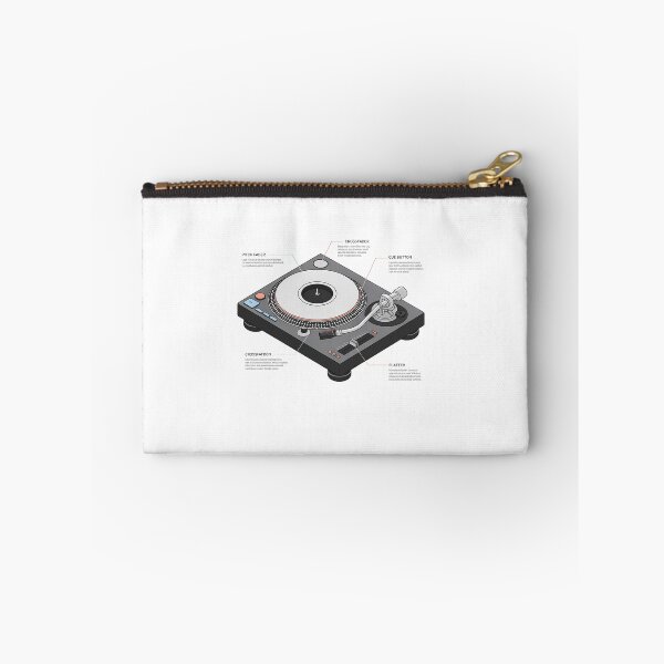 Item preview, DJ Turntable Minimal Contemporary Infographic Art – Modern Music & Party Culture Design designed and sold by OzzFrequency.