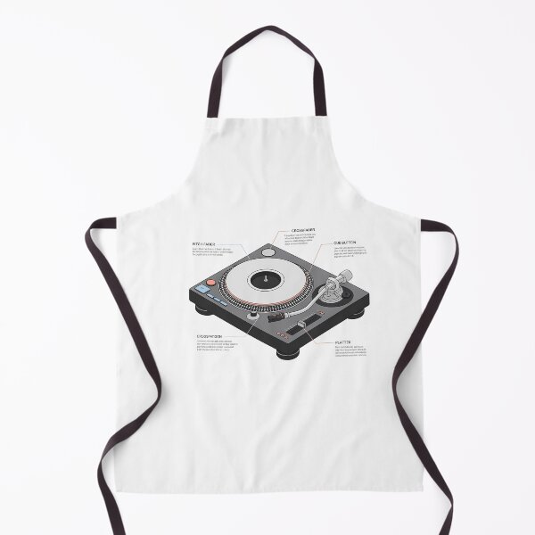 Item preview, DJ Turntable Minimal Contemporary Infographic Art – Modern Music & Party Culture Design designed and sold by OzzFrequency.