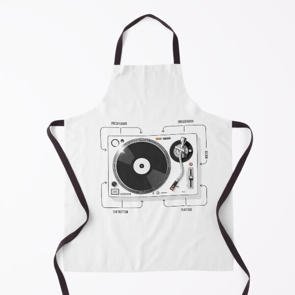 Item preview, DJ Turntable Minimal Contemporary Infographic Art – Modern Music & Party Culture Design designed and sold by OzzFrequency.