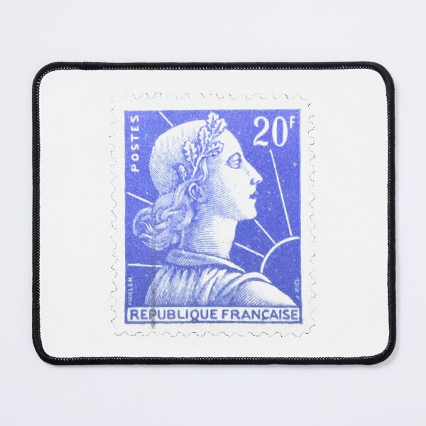 Item preview, Liberty Vintage France Blue Postage Stamp designed and sold by red-amber65.