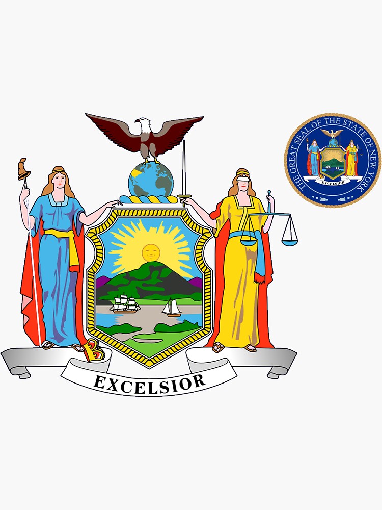 "New York State flag" Sticker by Pegasus00 Redbubble