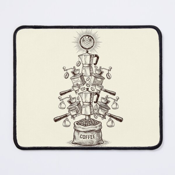 Item preview, Coffee Christmas Tree – Barista Holiday Design designed and sold by Imaginationbeyond.