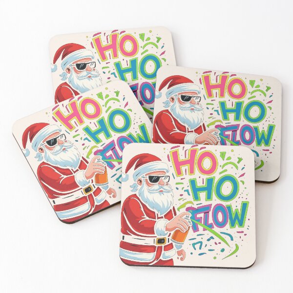 Item preview, Graffiti Santa Ho Ho Flow T-Shirt – Cool Christmas Streetwear Swag Tee designed and sold by KDesignCrafts.