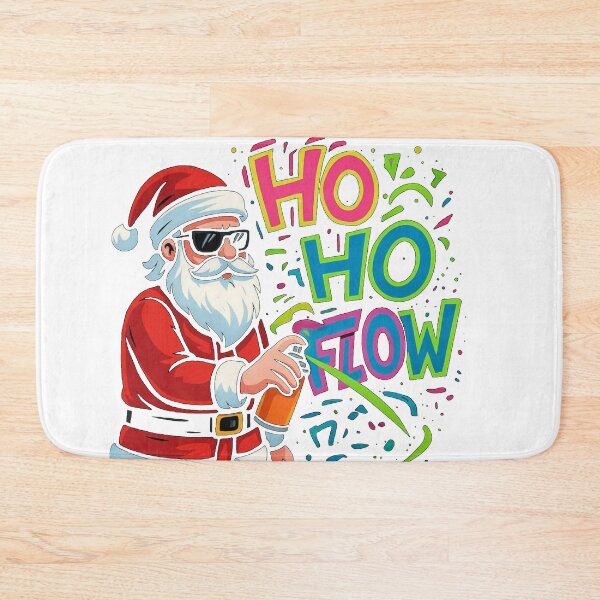 Item preview, Graffiti Santa Ho Ho Flow T-Shirt – Cool Christmas Streetwear Swag Tee designed and sold by KDesignCrafts.