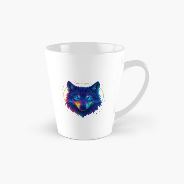 Item preview, Neon Cosmic Wolf | Vibrant Galaxy Glow Animal Art | Psychedelic Wolf Head designed and sold by GoldenDreamGallery.