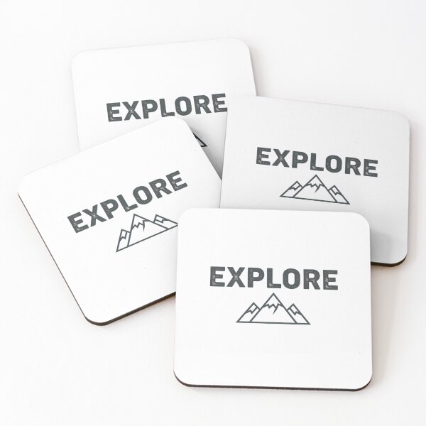 Item preview, Explore Mountain Minimalist Adventure Hiking Outdoor Quote designed and sold by ArtByYunus.