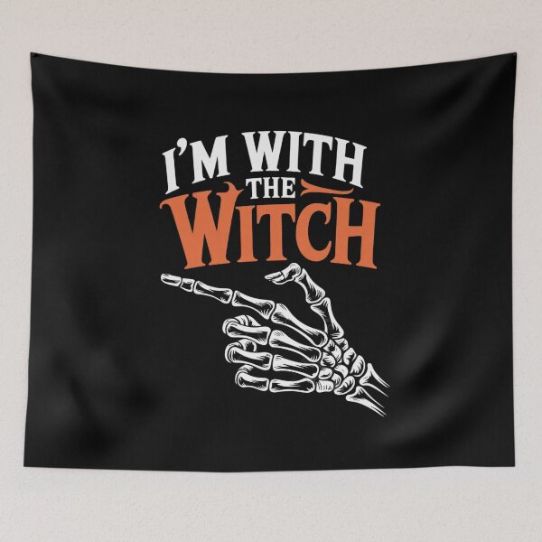 Item preview, I'm With The Witch Couples Husband Halloween Costume  designed and sold by BeetleMalon.