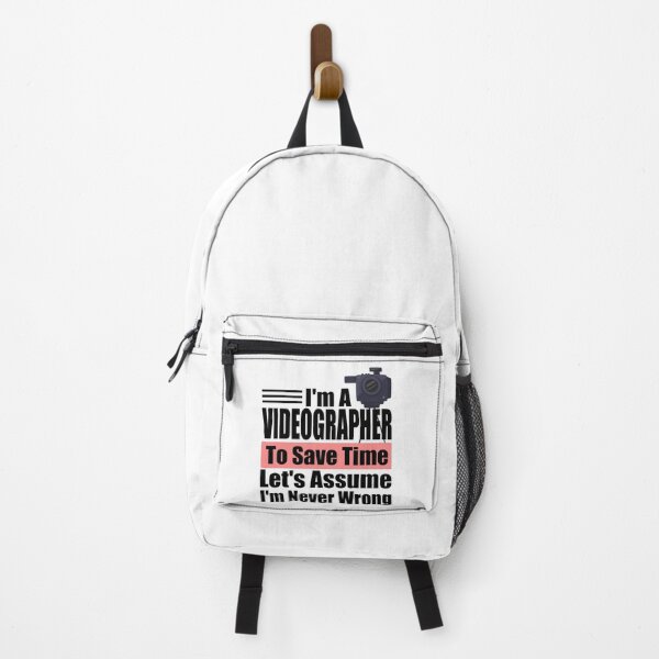 Item preview, Funny Videographer Quote – "I'm a Videographer, To Save Time Let's Assume I'm Never Wrong" – Camera Operator Gift Idea designed and sold by karibov.