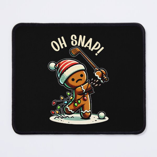 Item preview, Oh Snap Gingerbreadman Golfer Golf Christmas Golfing designed and sold by MyraLorri.