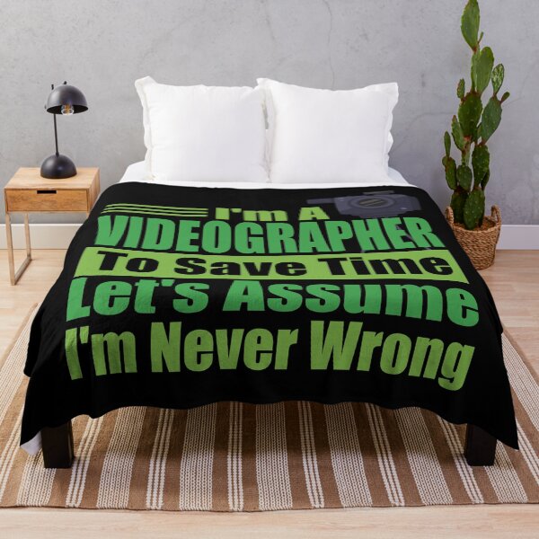 Item preview, Funny Videographer Quote – “I’m a Videographer, Let’s Assume I’m Never Wrong” – Perfect Gift for Creative Dads & Video Lovers designed and sold by karibov.