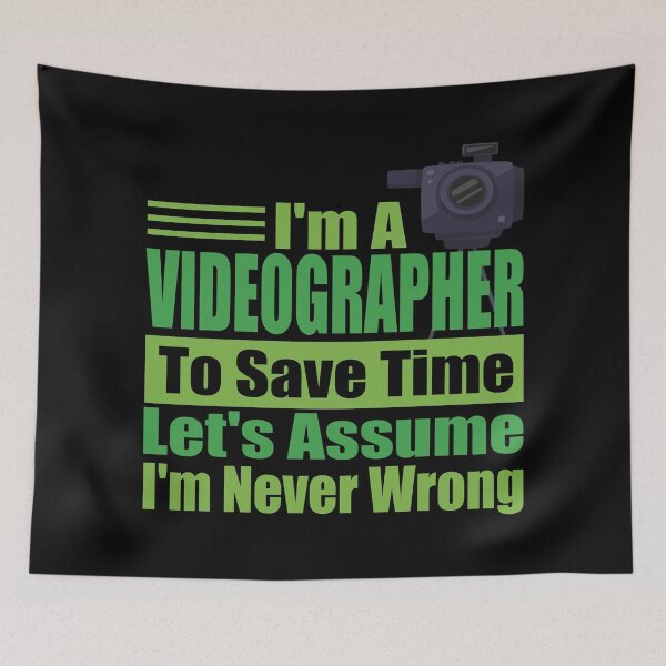 Item preview, Funny Videographer Quote – “I’m a Videographer, Let’s Assume I’m Never Wrong” – Perfect Gift for Creative Dads & Video Lovers designed and sold by karibov.