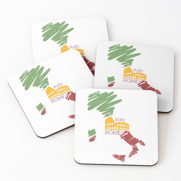 Item preview, Italy Rome Map & Colosseum – Minimal Travel Souvenir Design designed and sold by pkk72.
