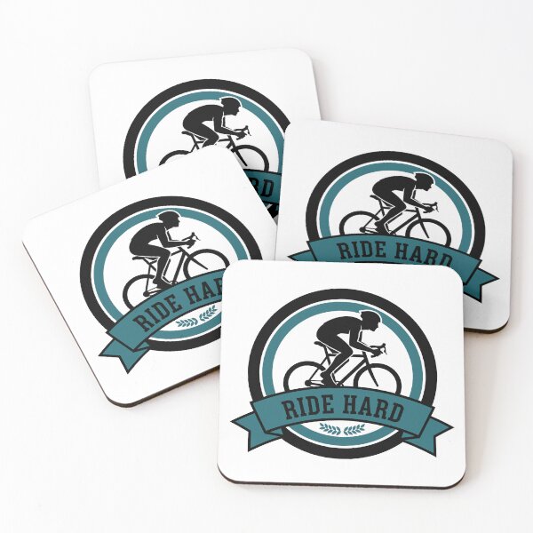 Artikelvorschau, Ride Hard Rennrad Logo Abzeichen entworfen und verkauft von Fuechse.