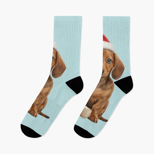 Item preview, Little dachshund puppy loves coffee designed and sold by DAGHO.