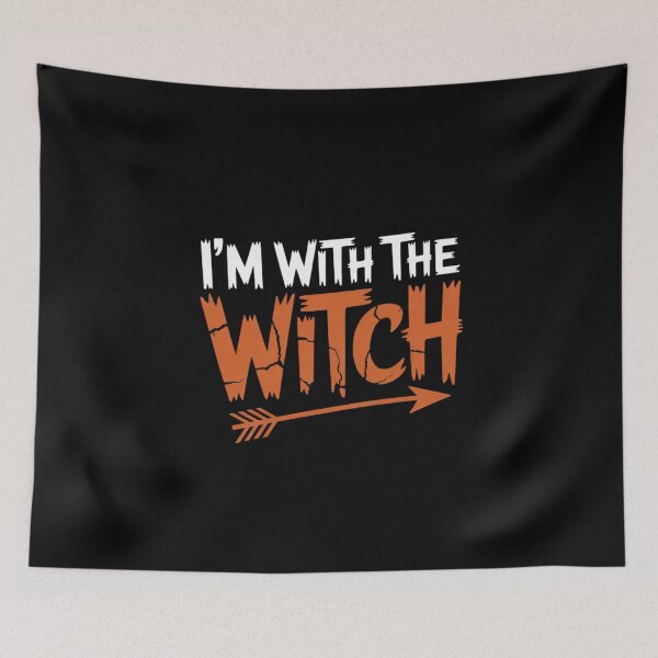 Item preview, Im With The Witch Halloween Matching Couple Him Men  designed and sold by BeetleMalon.