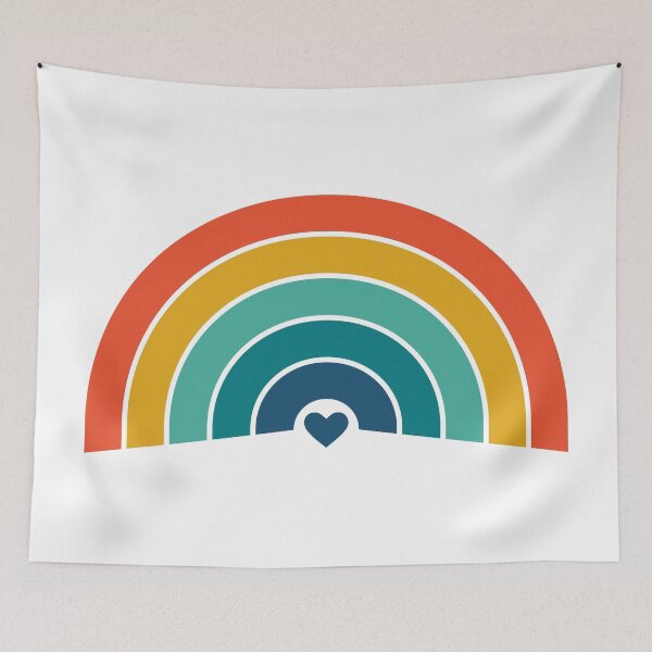 Item preview, Retro Rainbow Heart designed and sold by Monoman1a.