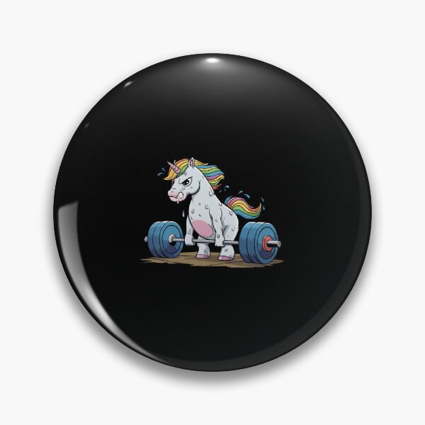Item preview, Funny Unicorn Weightlifting Deadlift Fitness Gym Barbell designed and sold by MyraLorri.