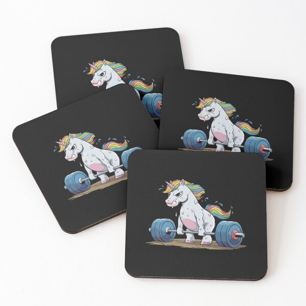 Item preview, Funny Unicorn Weightlifting Deadlift Fitness Gym Barbell designed and sold by MyraLorri.